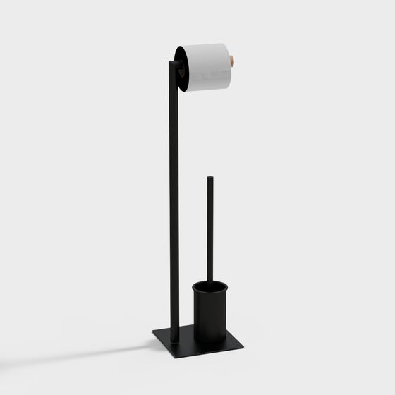 Minimalist Toilet Paper Holder 3D model