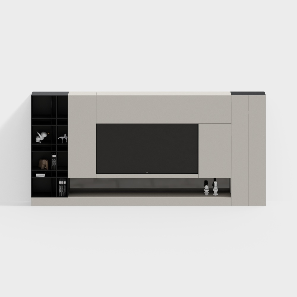 Modern Italian-Style Home TV Background Wall