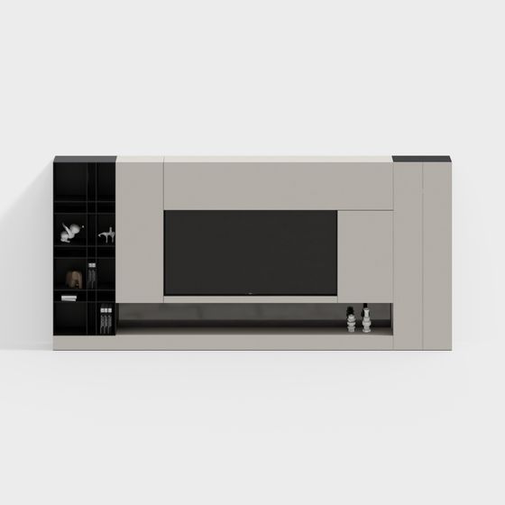 Modern Italian-Style Home TV Background Wall