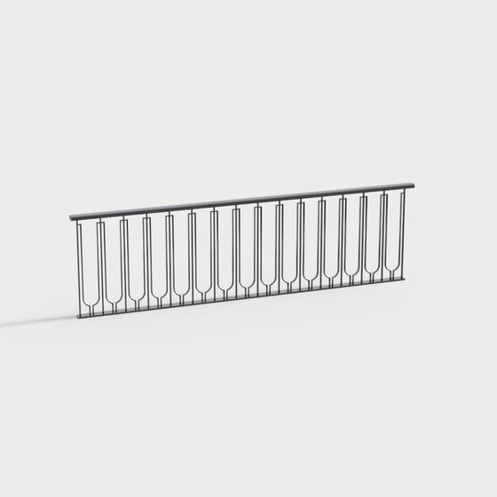 Stylish Metal Railing 3D Model for Creative Projects