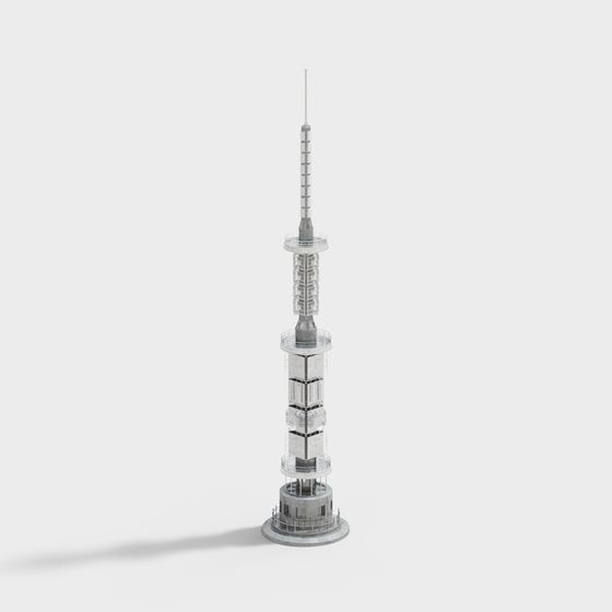 Urban Skyline Tower 3D model