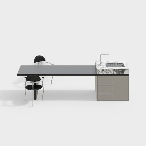 Urban Desk 3D model for Modern Interiors