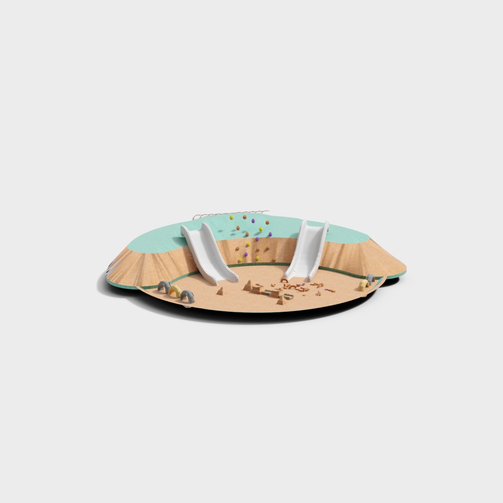 Preschool Outdoor Slide Sand Pool