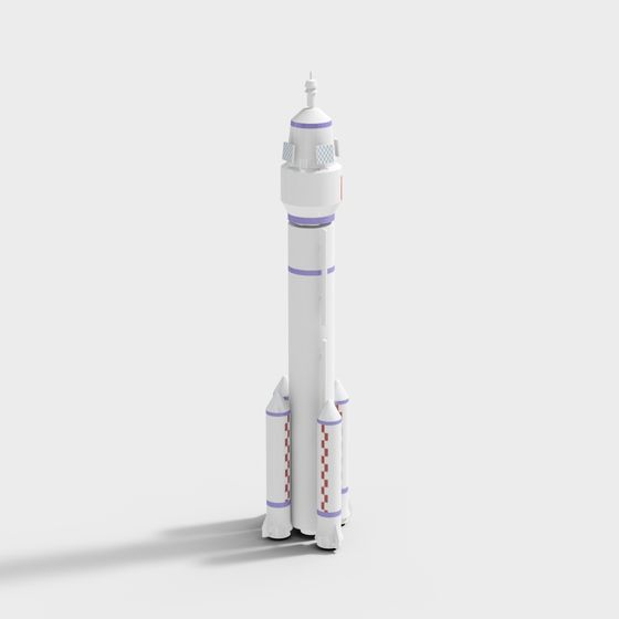 Space Explorer Rocket 3D model