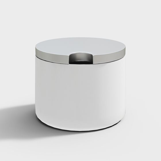 Elegant Cylinder Storage Jar 3D model for Modern Spaces