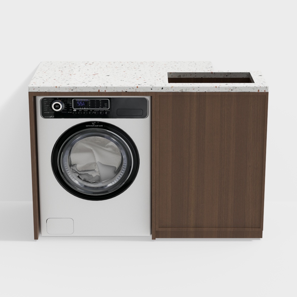 Armario para lavadora de estilo medieval moderno