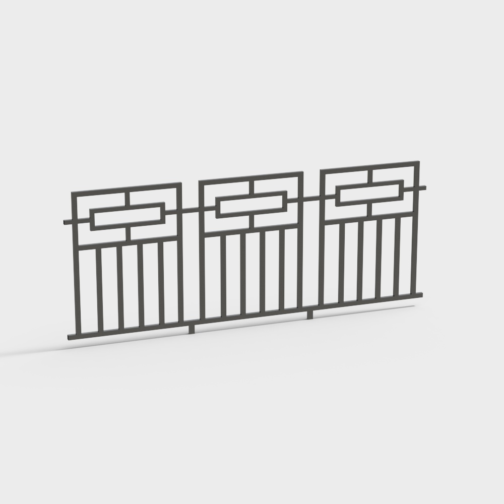 City Boundary Fence 3D model