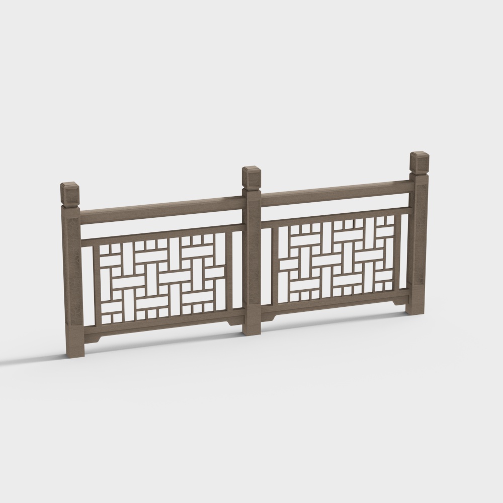 Chinese carved lattice guardrail