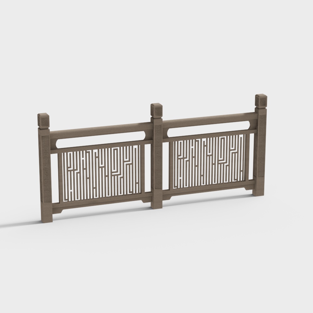 Chinese carved lattice guardrail