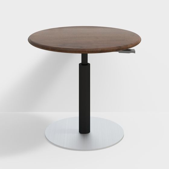 Stylish Low-Poly Round Table 3D model