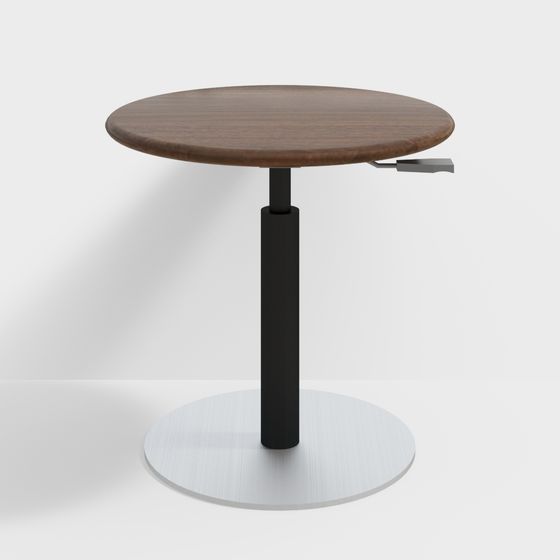 Low Poly Round Table 3D model Design