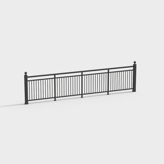 Urban Railing 3D model for Contemporary Designs