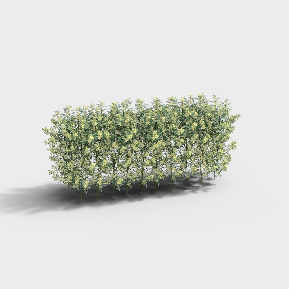 Lively Garden Fence 3D Model