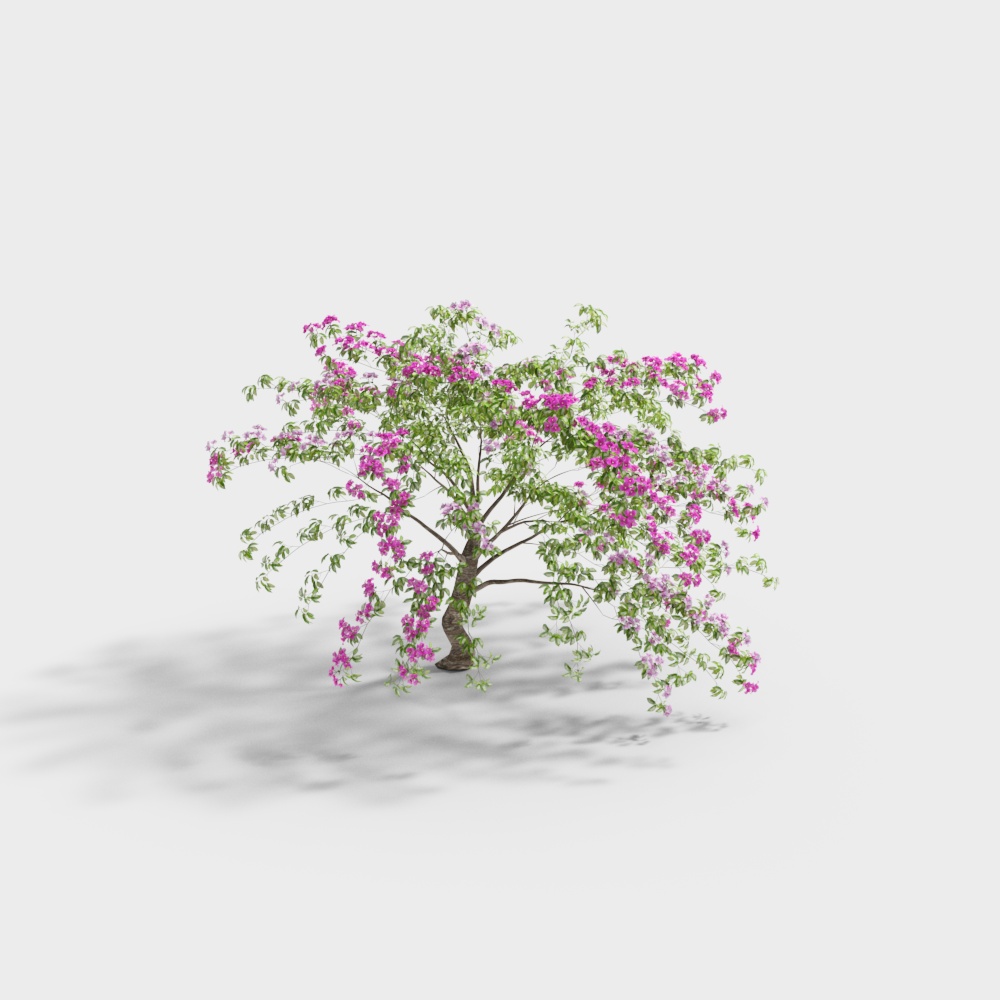 Modern shrub leaf flower