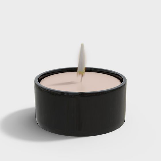 Elegant Low-Polygon Candle Holder 3D model