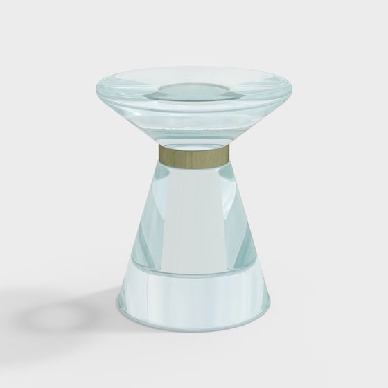 Elegant Glass Candleholder 3D Model