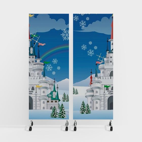 Fairy Tale Castle Panel 3D model