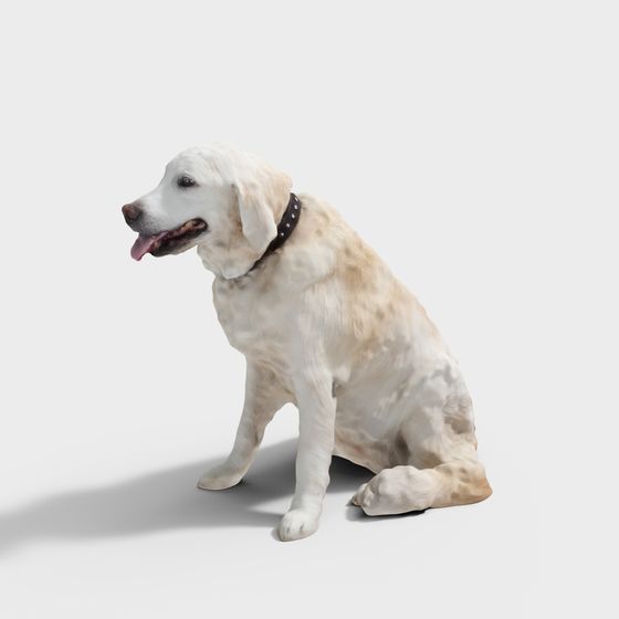 Loyal Companion Golden Retriever 3D model