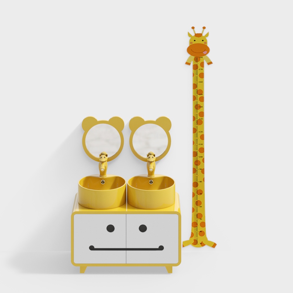 Preschool Children's Double Sink