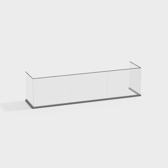 Transparent Showcase 3D model