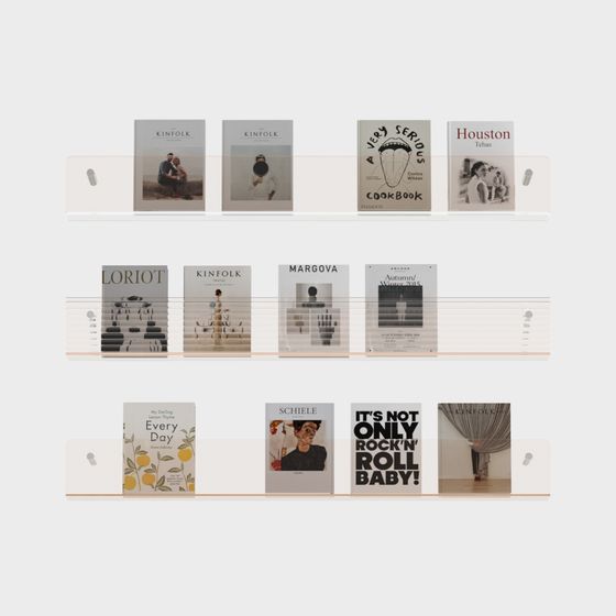 Stylish Bookshelf Display 3D model