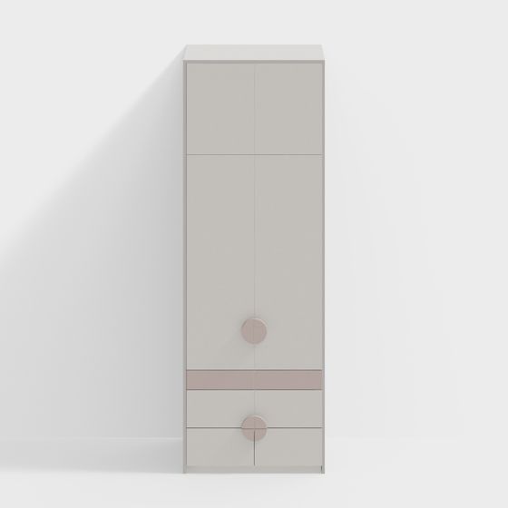 Elegant 3D Wardrobe Model for Creative Spaces