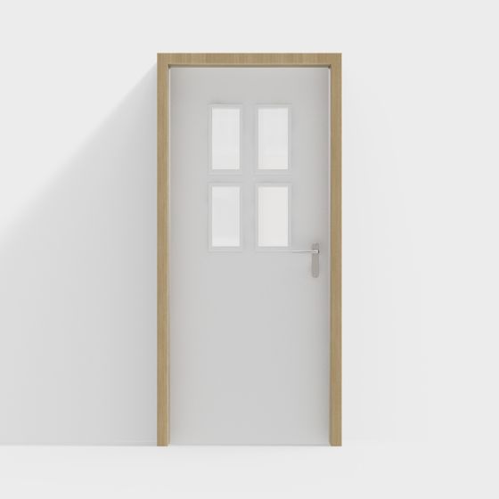 Minimalist High-Detail 3D Model Door