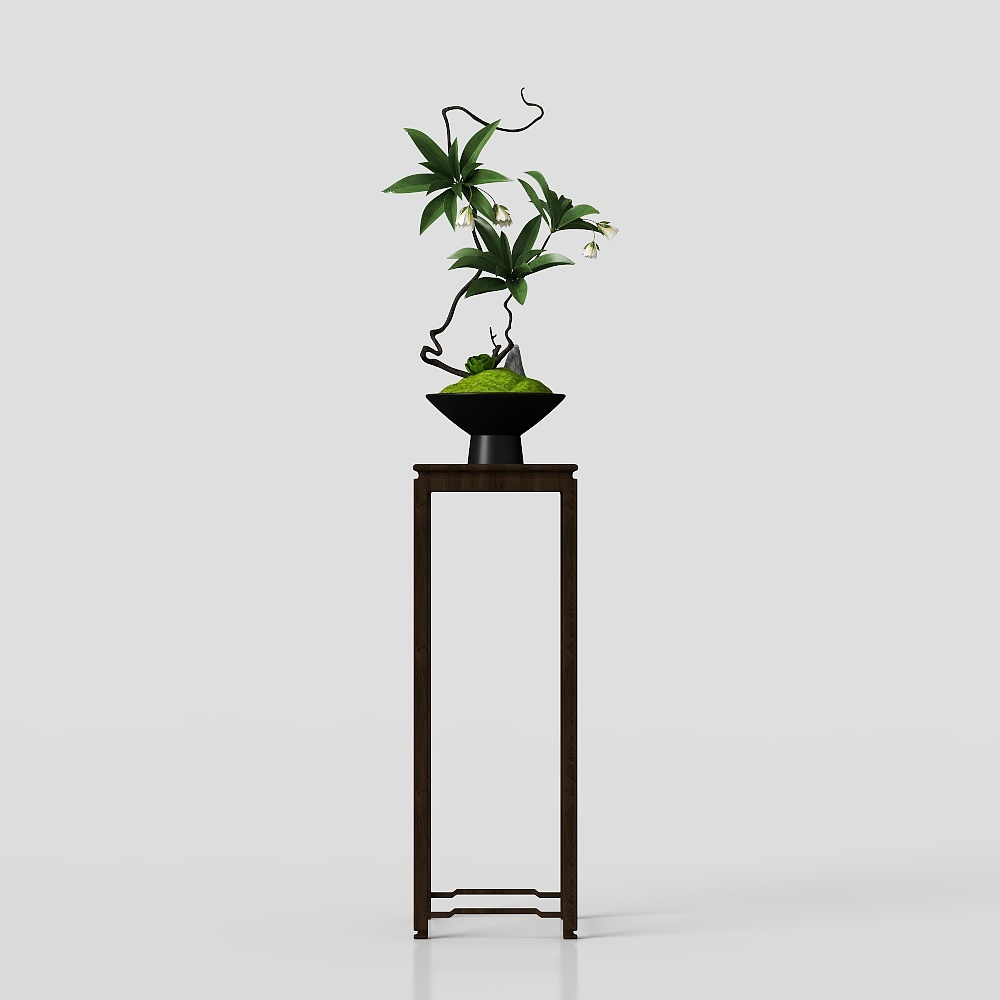 Modern Living Room Small Genwa School Floral Art Ornament