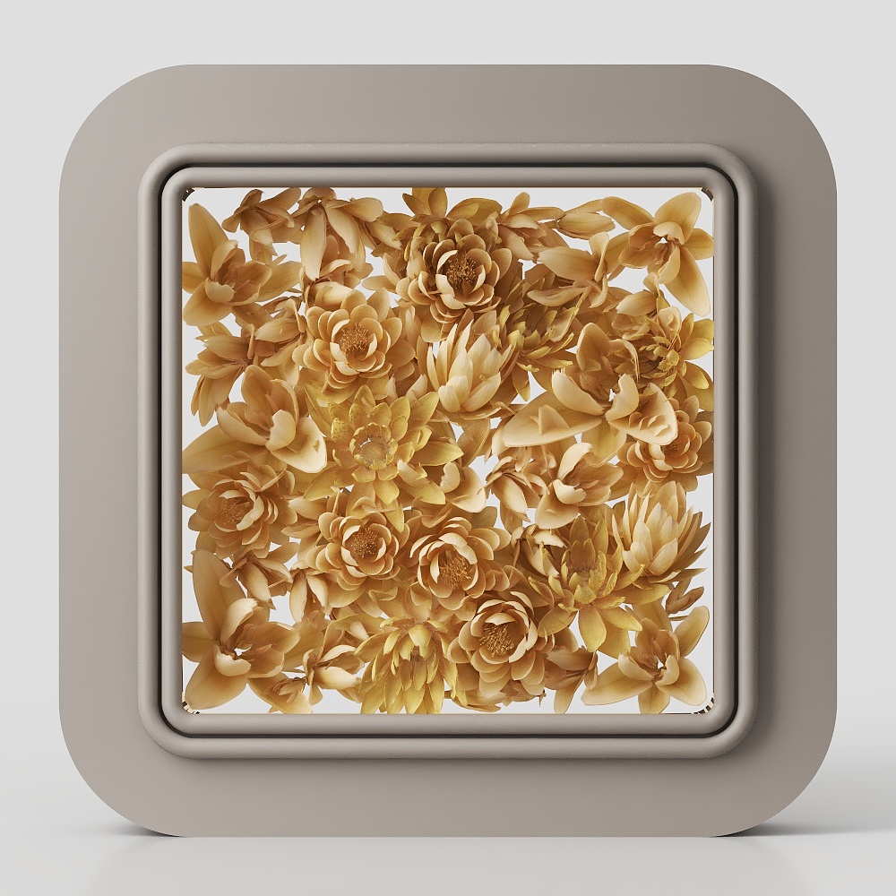 モダンな室内花の壁