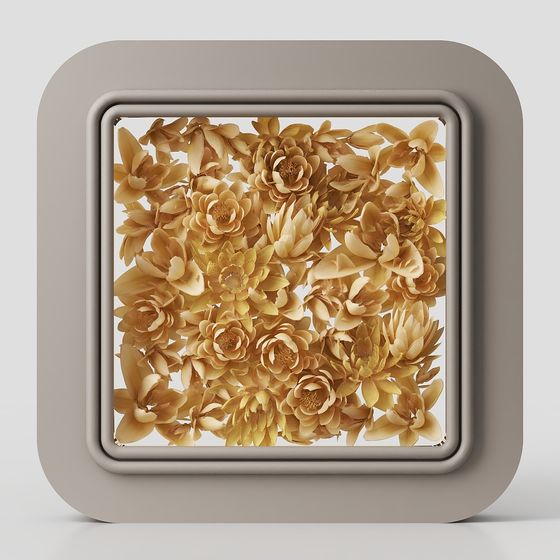 モダンな室内花の壁