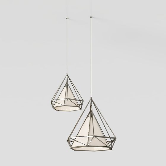 Geometric Pendant Light 3D Model