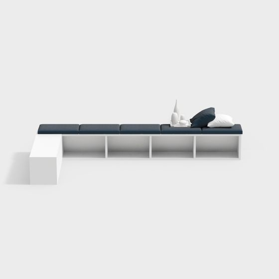 Modern Bench 3D model for Creative Spaces