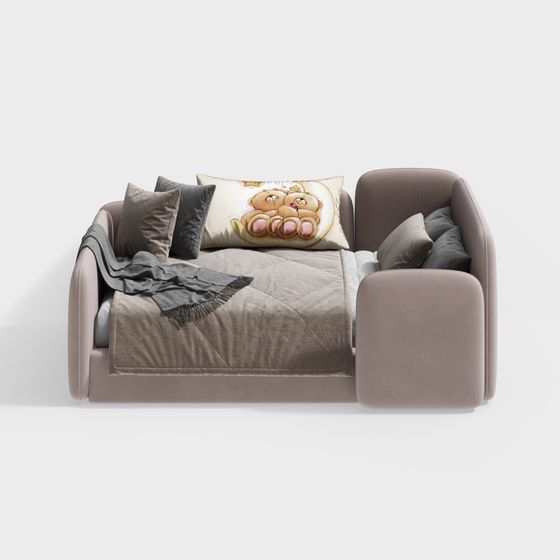 Cozy Retreat 3D model Sofa for Modern Living Spaces