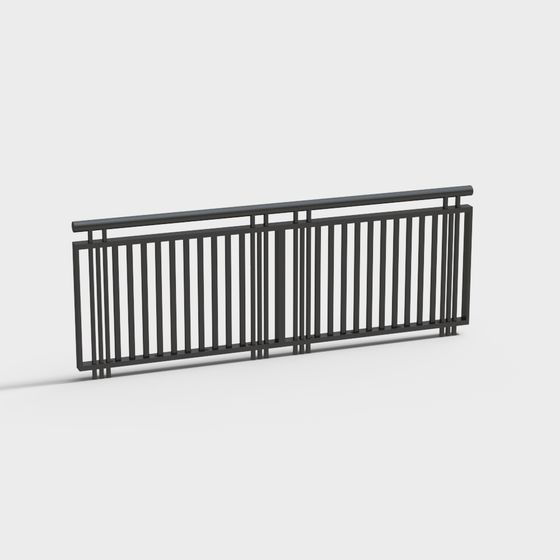 Urban Bridge Railing 3D model