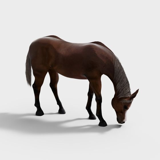 Realistic 3D Horse Model for Creative Projects