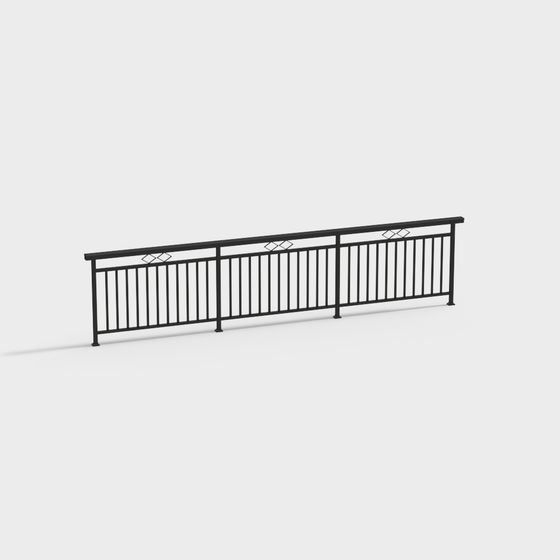 Urban Bridge Railing 3D model for Creative Projects