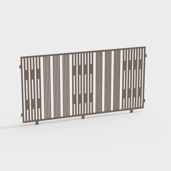 City Boundary Fence 3D Model
