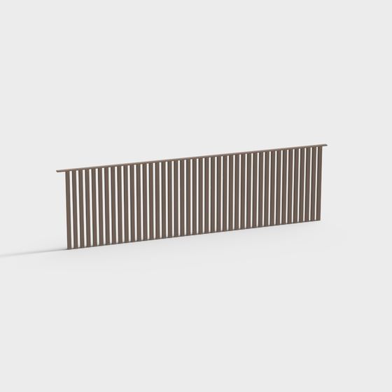 Minimalist Fence 3D Model for Creative Projects