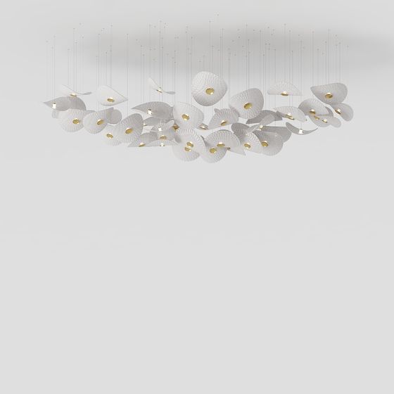 Luminous Petals 3D model for Creative Spaces