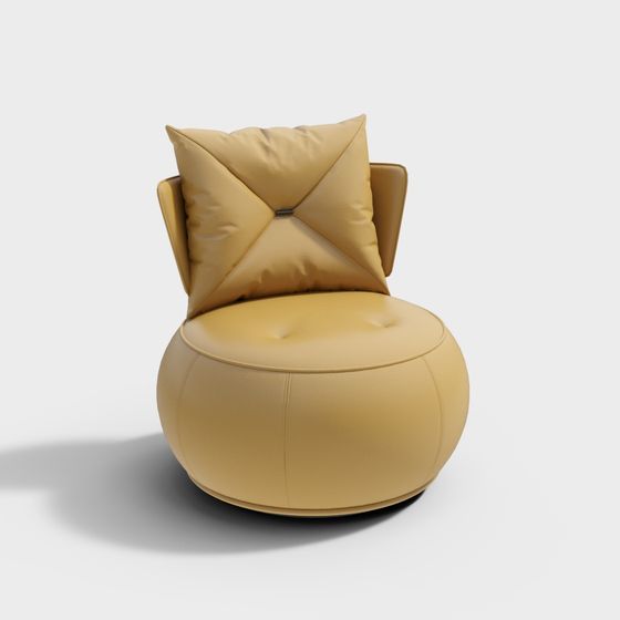Modern Round Sofa Chair 3D model