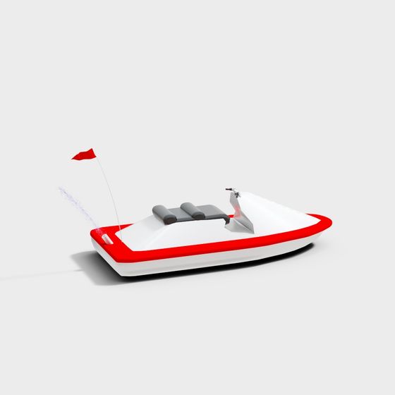 Stylish Speedy Sailing Boat 3D model for Creative Projects