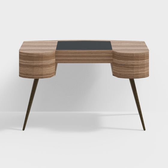 Sleek Low-Poly Desk 3D model for Creative Spaces