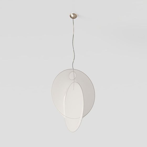 Stylish Low-Poly Pendant Light 3D model for Creative Projects