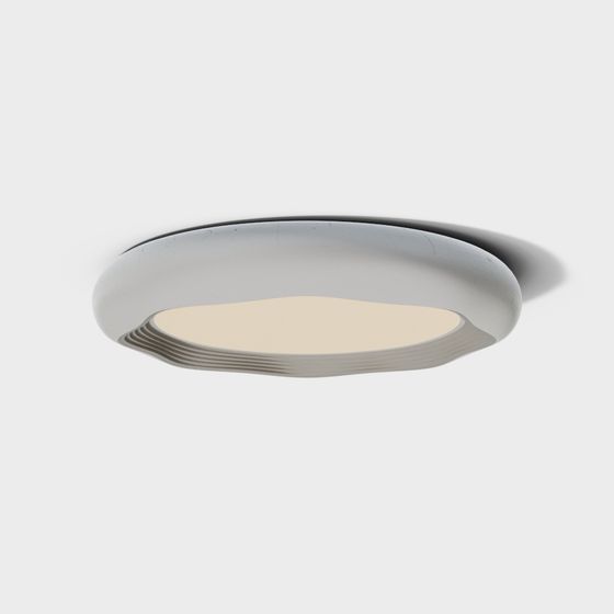 Sleek Round Pendant Light 3D model