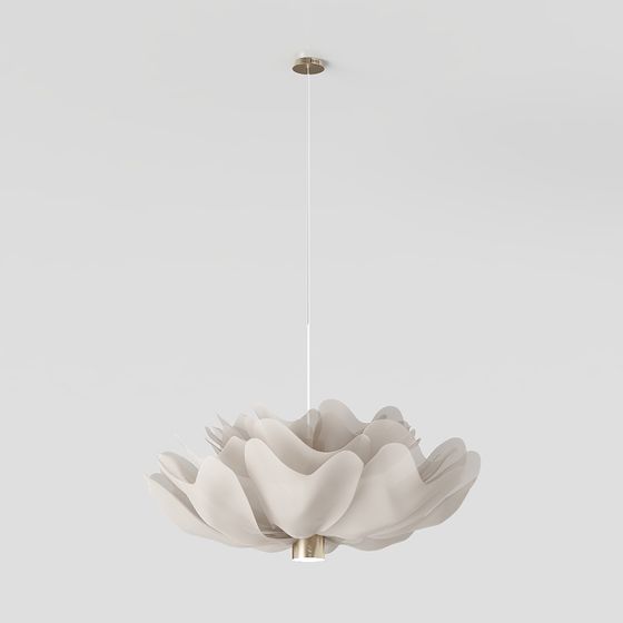 Lotus Pendant Light 3D model for Creative Projects