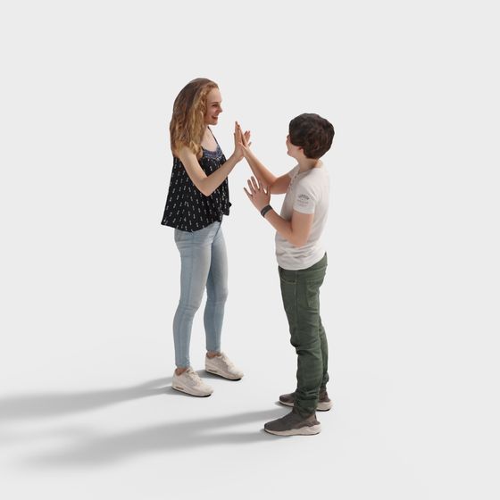 Friendship Hand 3D model