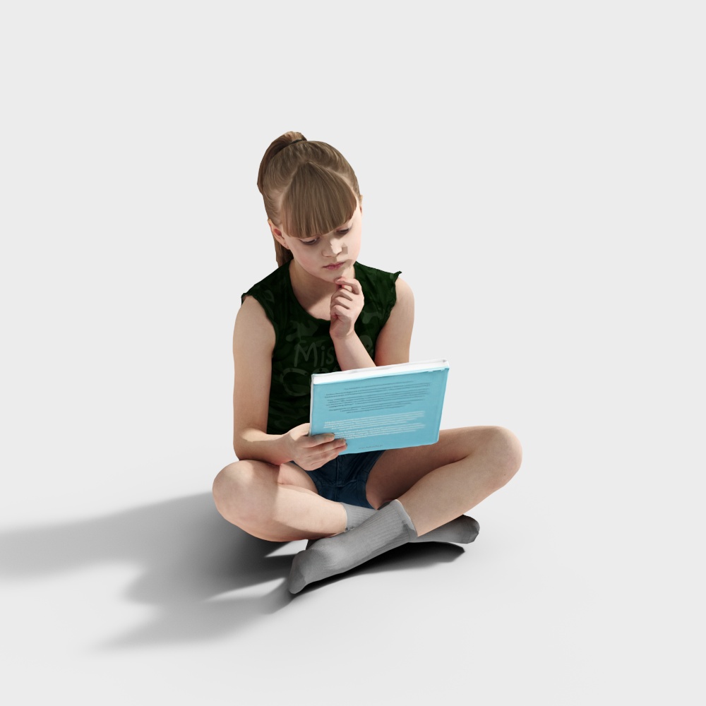 Сидящая девушка