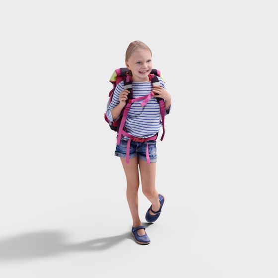 Whimsical Little Explorer 3D model