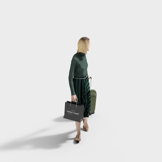 Elegant Urban Woman 3D Model