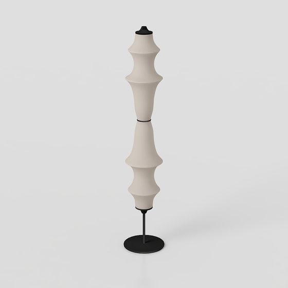 Sleek Streamlined Lamp Post 3D model
